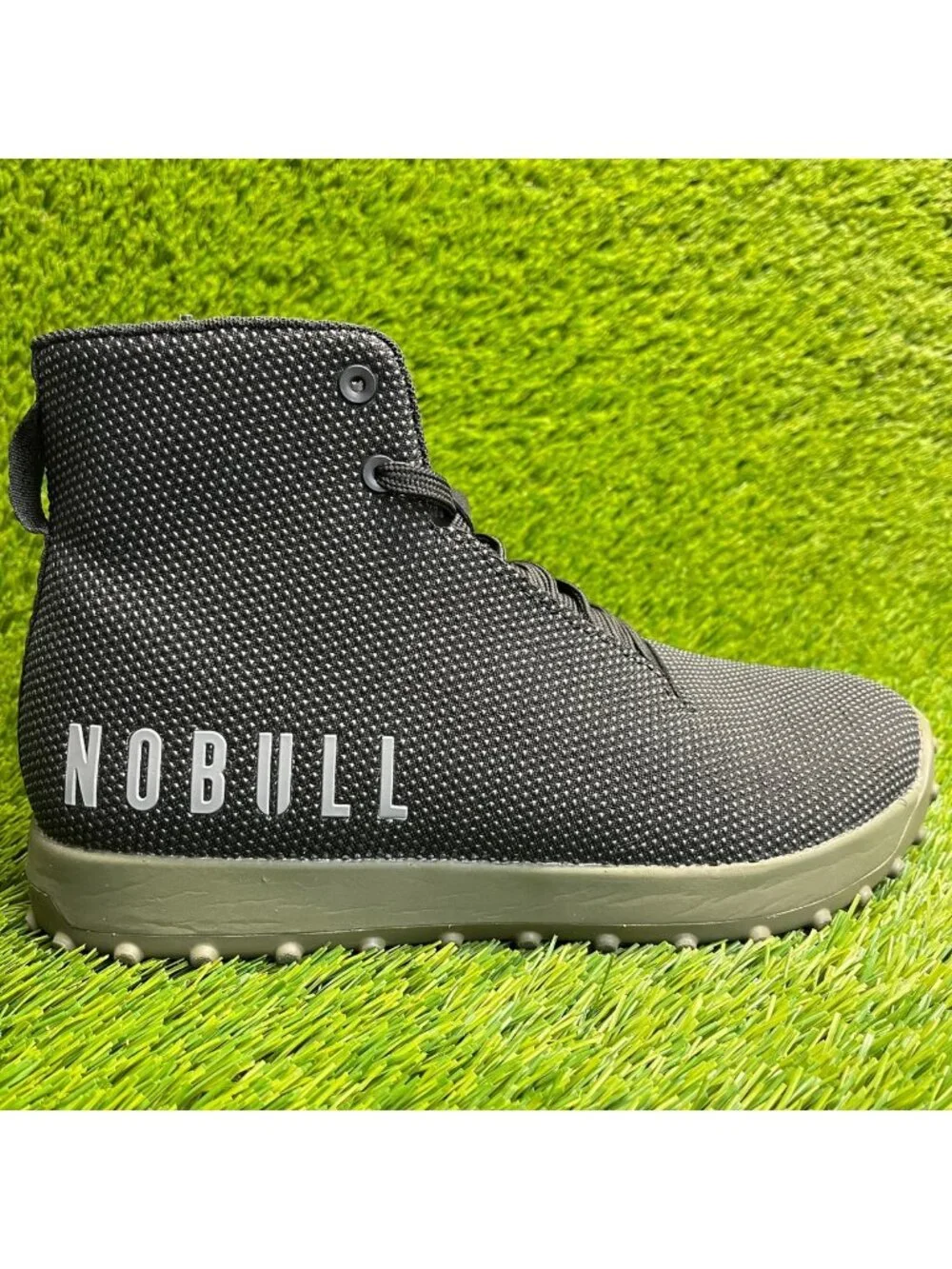 Nobull Outwork High-Top Mens Size 8 Womens 9.5 Black Gum Athletic Training Shoes